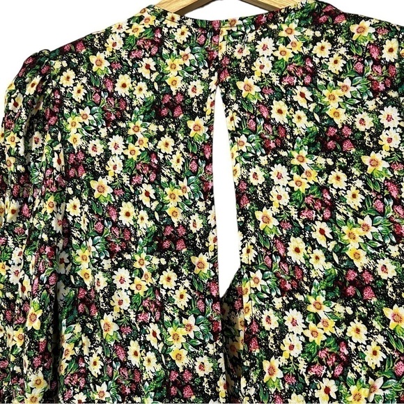 AFRM Joanna Smocked Mini Dress in Green Garden Floral NWT New With Tags 
Size XS - Picture 8 of 10